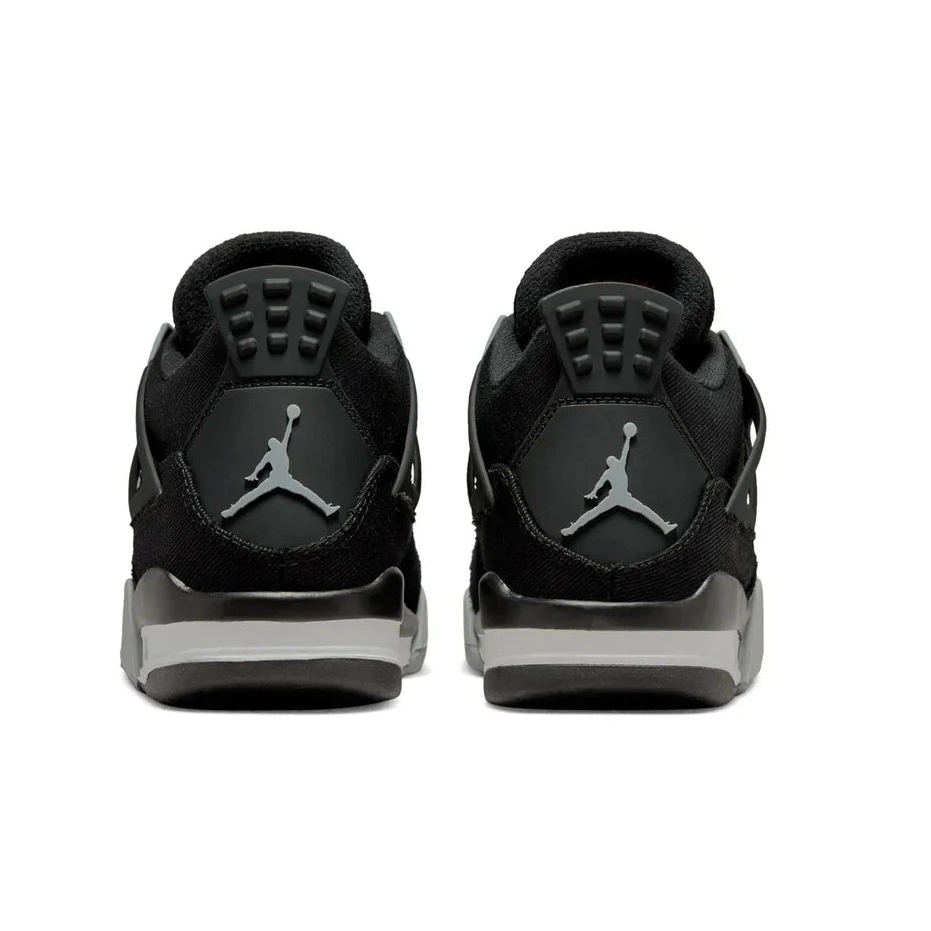 Air 4 GS Black Canvas Jordan Retro 0706